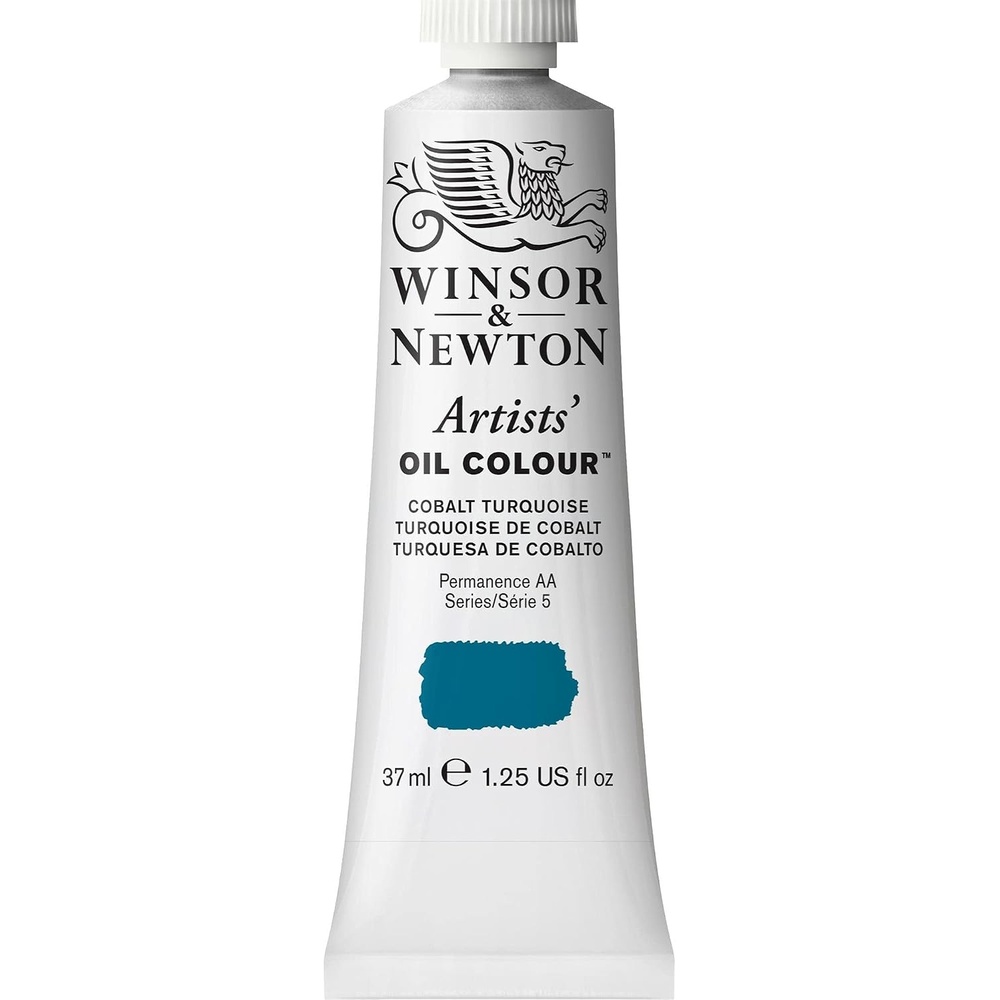 image:imageWinsor amp Newton Artists Oil Paint 37ml Tube Burnt SiennaCobalt Turquoise