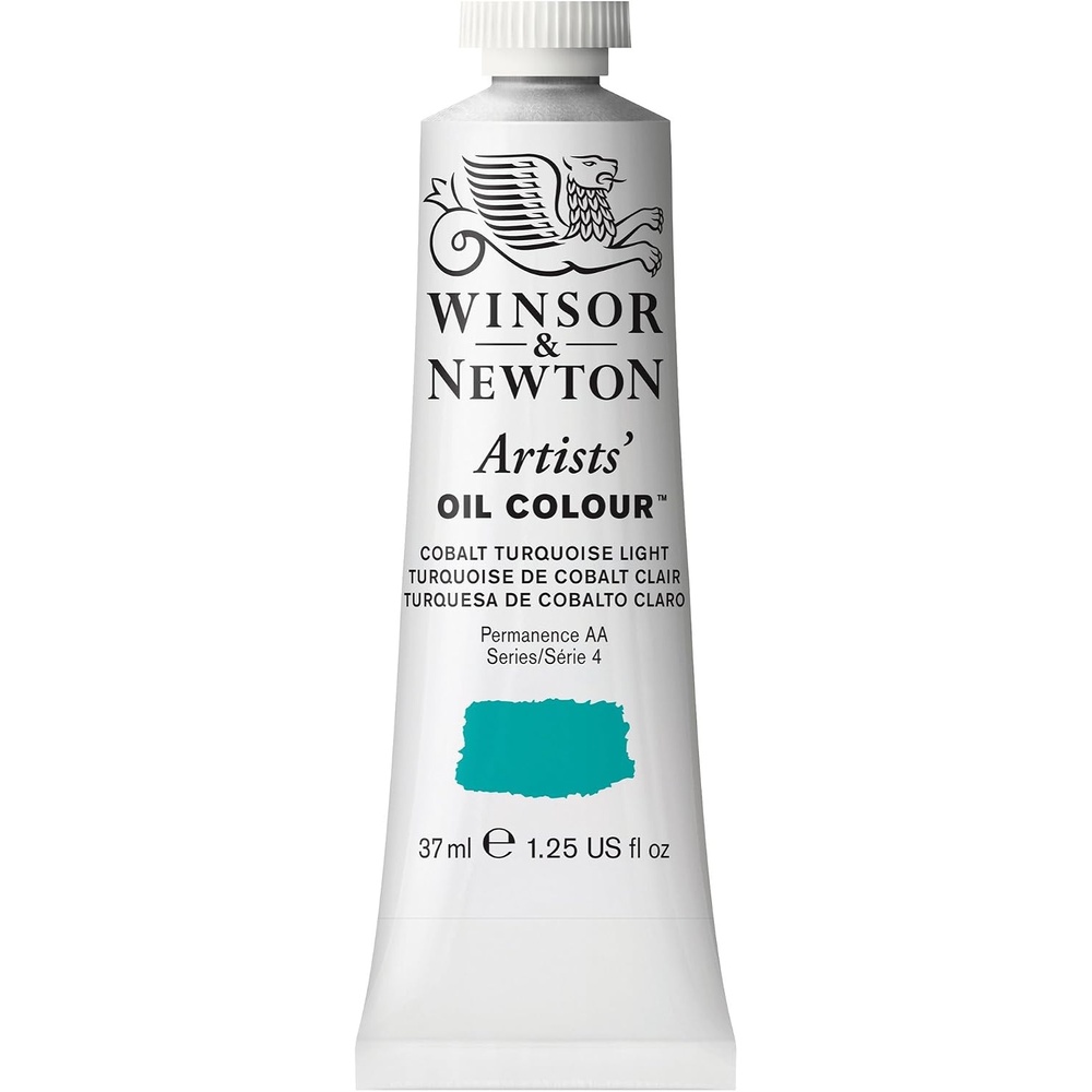 image:imageWinsor amp Newton Artists Oil Paint 37ml Tube Burnt SiennaCobalt Turquoise Light