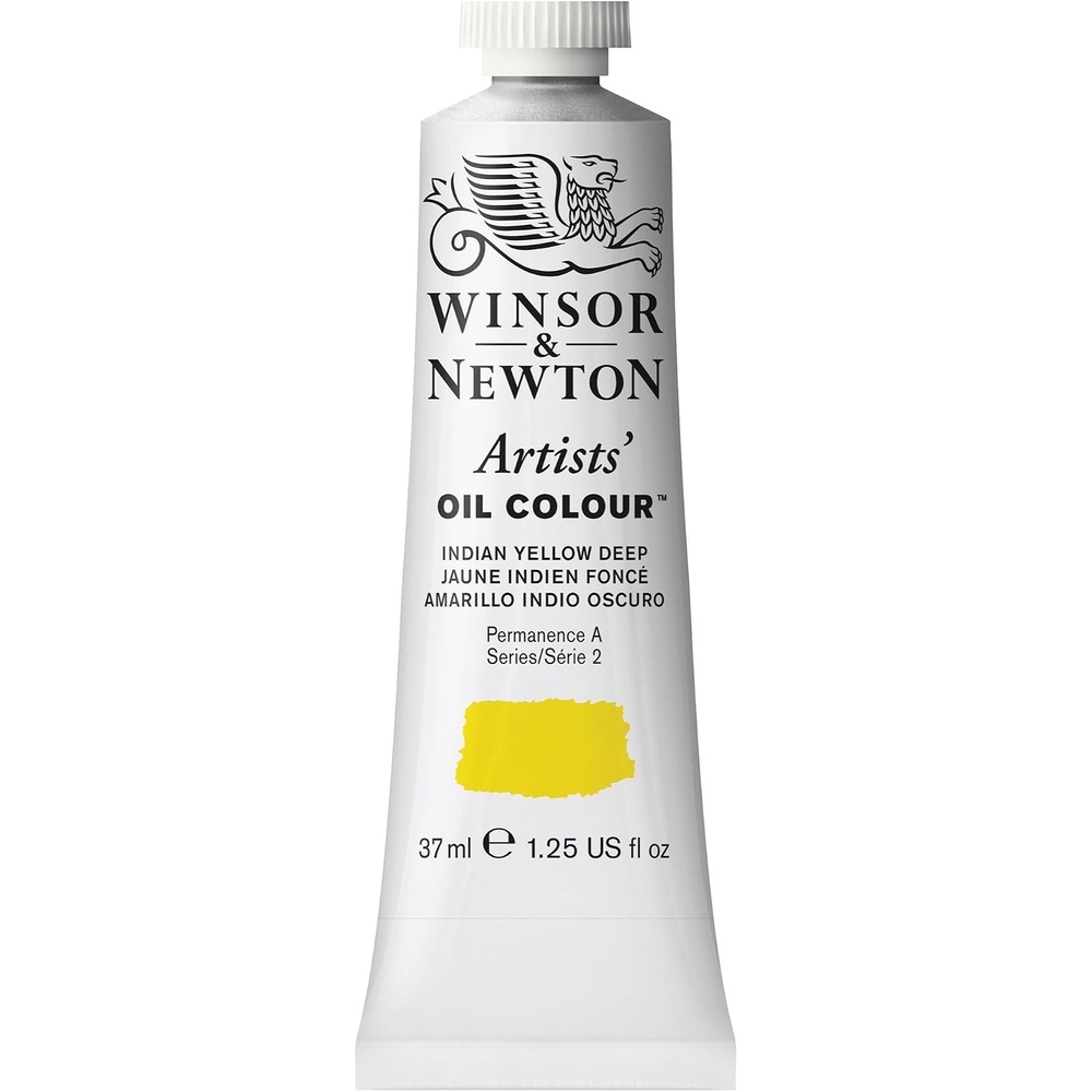 image:imageWinsor amp Newton Artists Oil Paint 37ml Tube Burnt SiennaIndian Yellow Deep