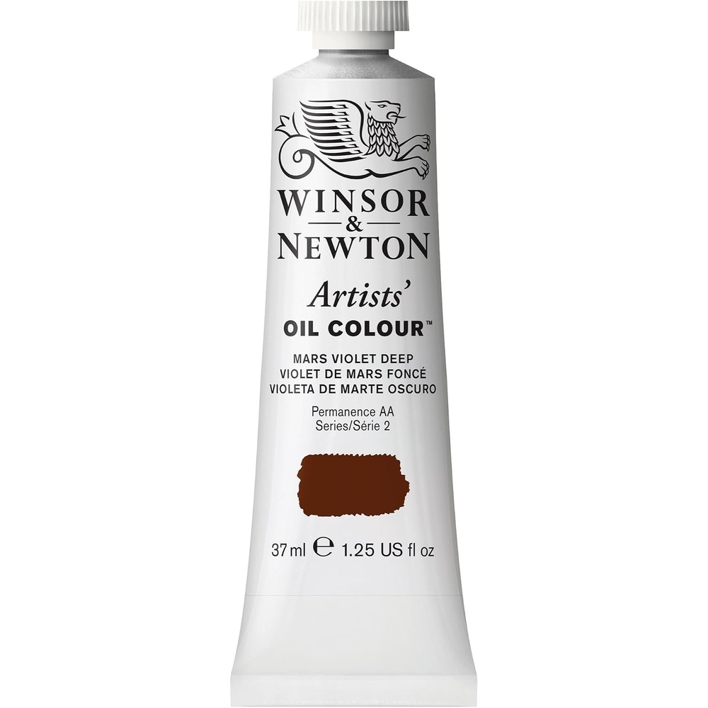 image:imageWinsor amp Newton Artists Oil Paint 37ml Tube Burnt SiennaMars Violet Deep