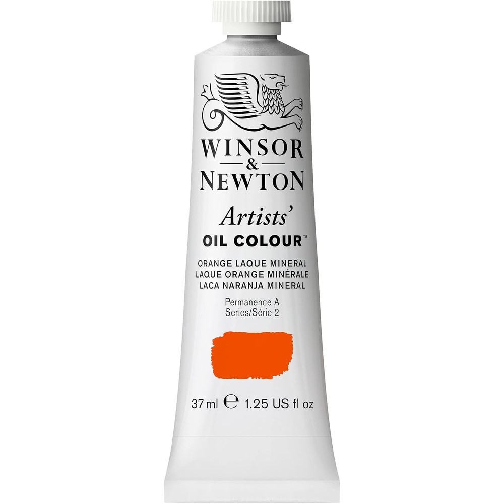 image:imageWinsor amp Newton Artists Oil Paint 37ml Tube Burnt SiennaOrange Laque Mineral