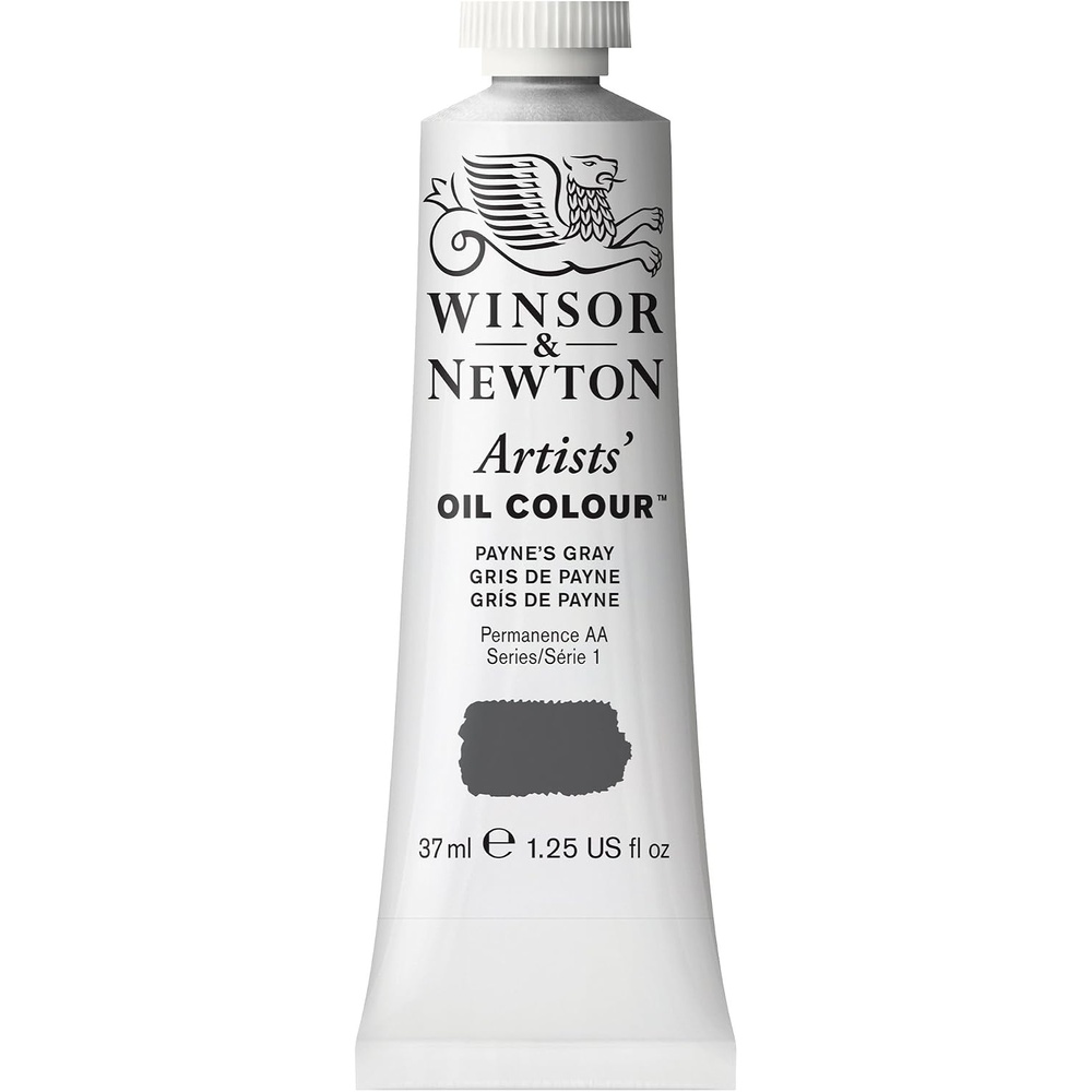 image:imageWinsor amp Newton Artists Oil Paint 37ml Tube Burnt SiennaPaynes Gray