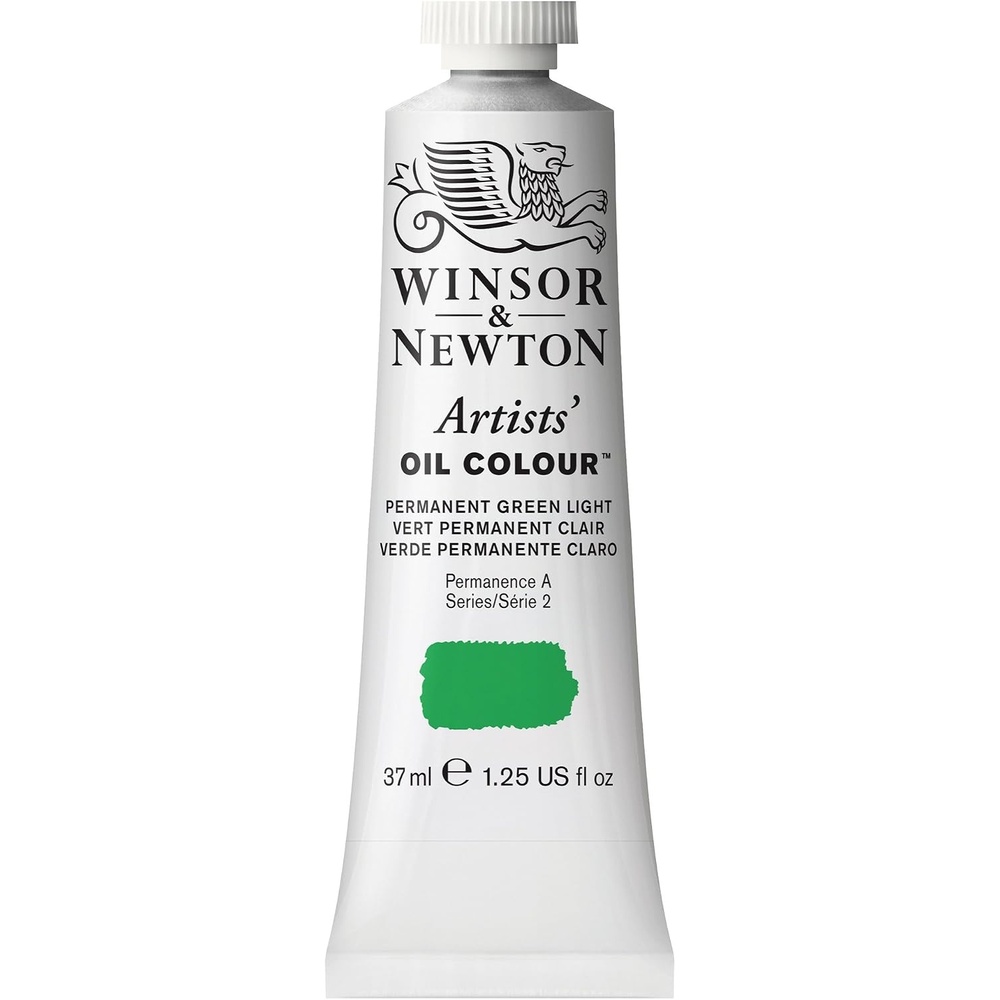image:imageWinsor amp Newton Artists Oil Paint 37ml Tube Burnt SiennaPermanent Green Light