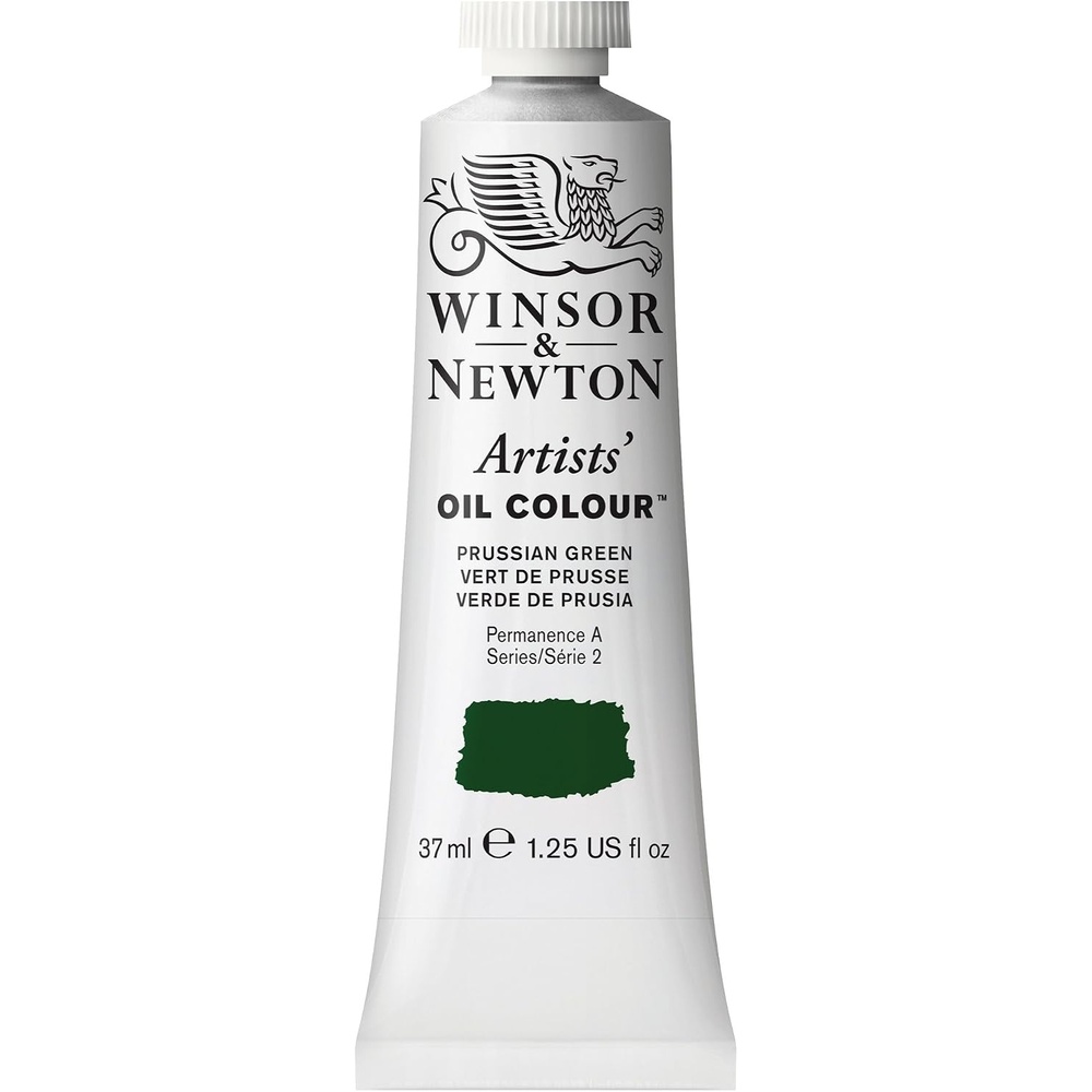image:imageWinsor amp Newton Artists Oil Paint 37ml Tube Burnt SiennaPrussian Green