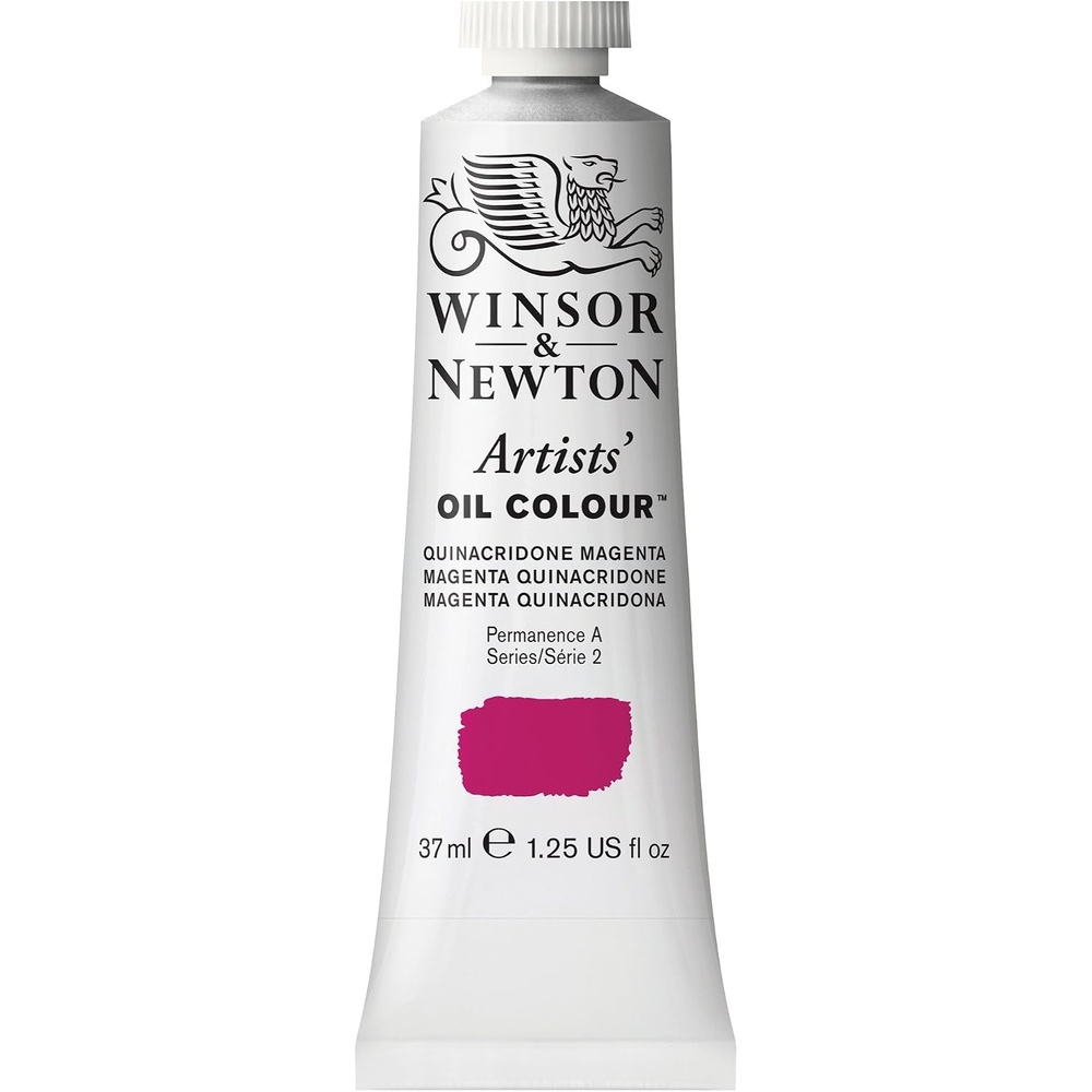 image:imageWinsor amp Newton Artists Oil Paint 37ml Tube Burnt SiennaQuinacridone Magenta