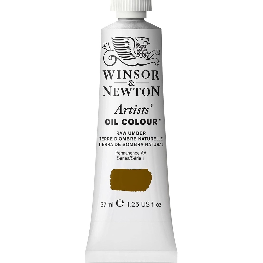 image:imageWinsor amp Newton Artists Oil Paint 37ml Tube Burnt SiennaRaw Umber
