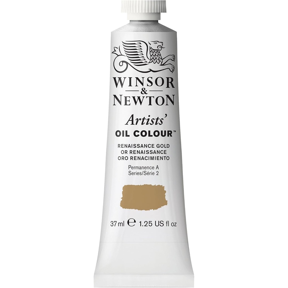image:imageWinsor amp Newton Artists Oil Paint 37ml Tube Burnt SiennaRenaissance Gold