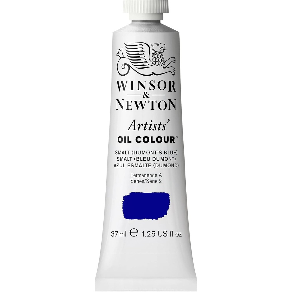 image:imageWinsor amp Newton Artists Oil Paint 37ml Tube Burnt SiennaSmalt Dumonts Blue