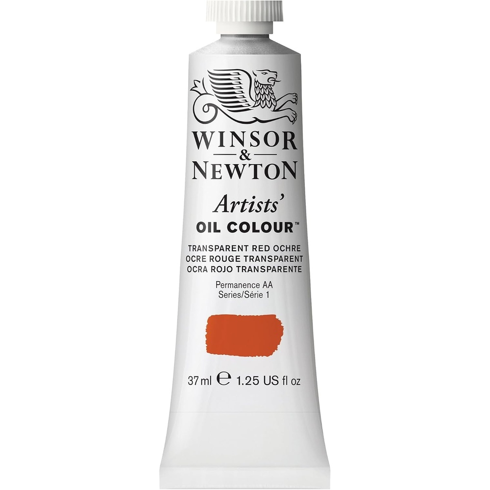 image:imageWinsor amp Newton Artists Oil Paint 37ml Tube Burnt SiennaTransparent Red Ochre