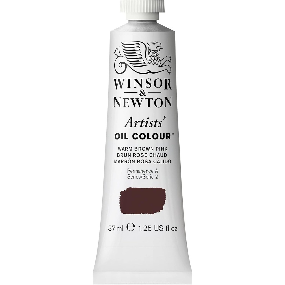 image:imageWinsor amp Newton Artists Oil Paint 37ml Tube Burnt SiennaWarm Brown Pink