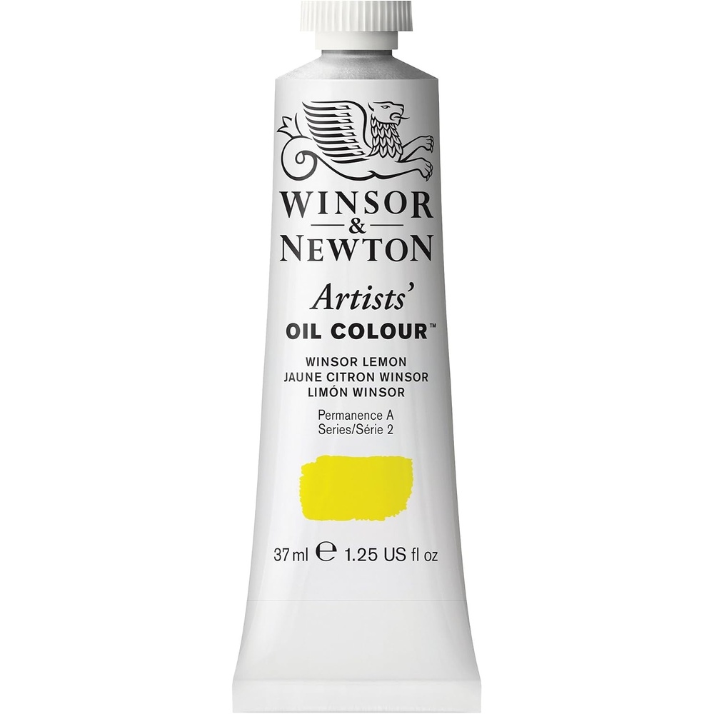 image:imageWinsor amp Newton Artists Oil Paint 37ml Tube Burnt SiennaWinsor Lemon