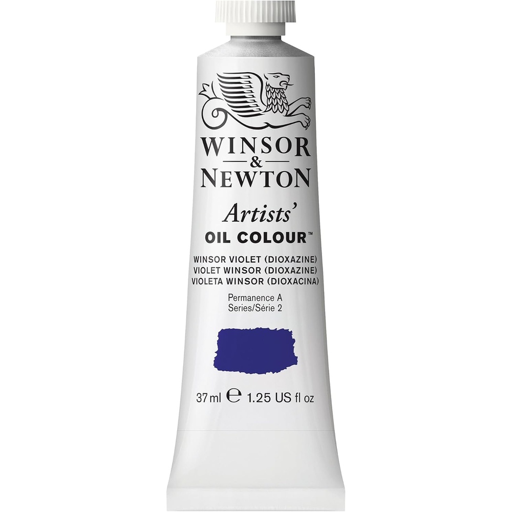 image:imageWinsor amp Newton Artists Oil Paint 37ml Tube Burnt SiennaWinsor Violet Dioxazine