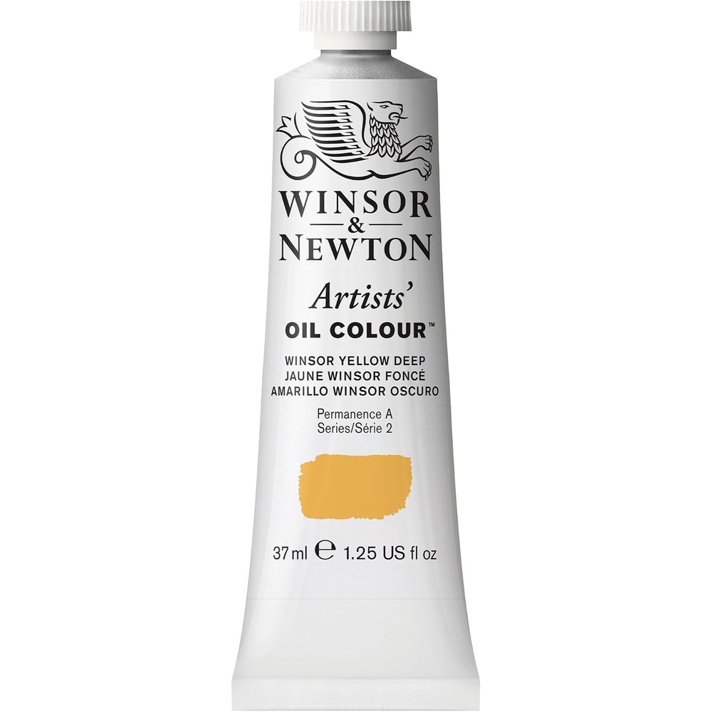 image:imageWinsor amp Newton Artists Oil Paint 37ml Tube Burnt SiennaWinsor Yellow Deep