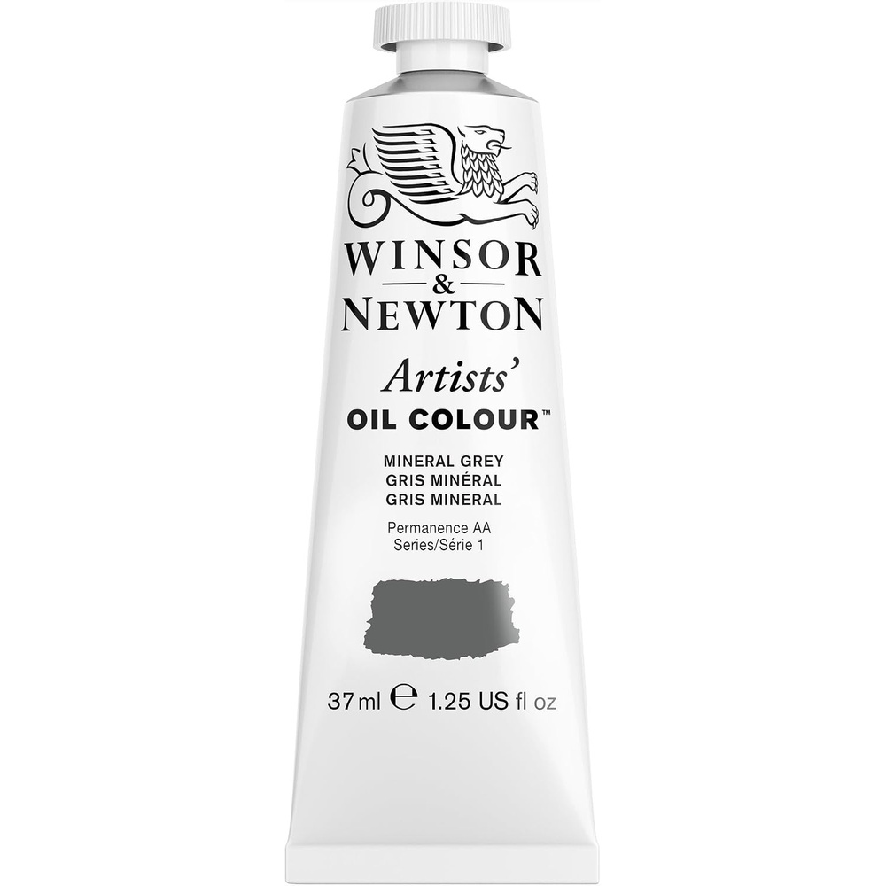 image:imageWinsor amp Newton Artists Oil Paint 37ml Tube Mineral GrayMineral Gray