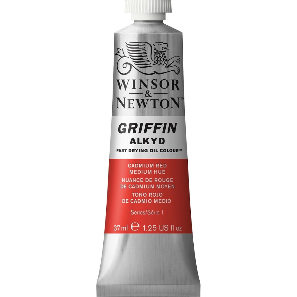 image:imageWinsor amp Newton Griffin Alkyd Fast Drying Oil Paint Perm Alizarin CrimsonCadmium Red Medium Hue