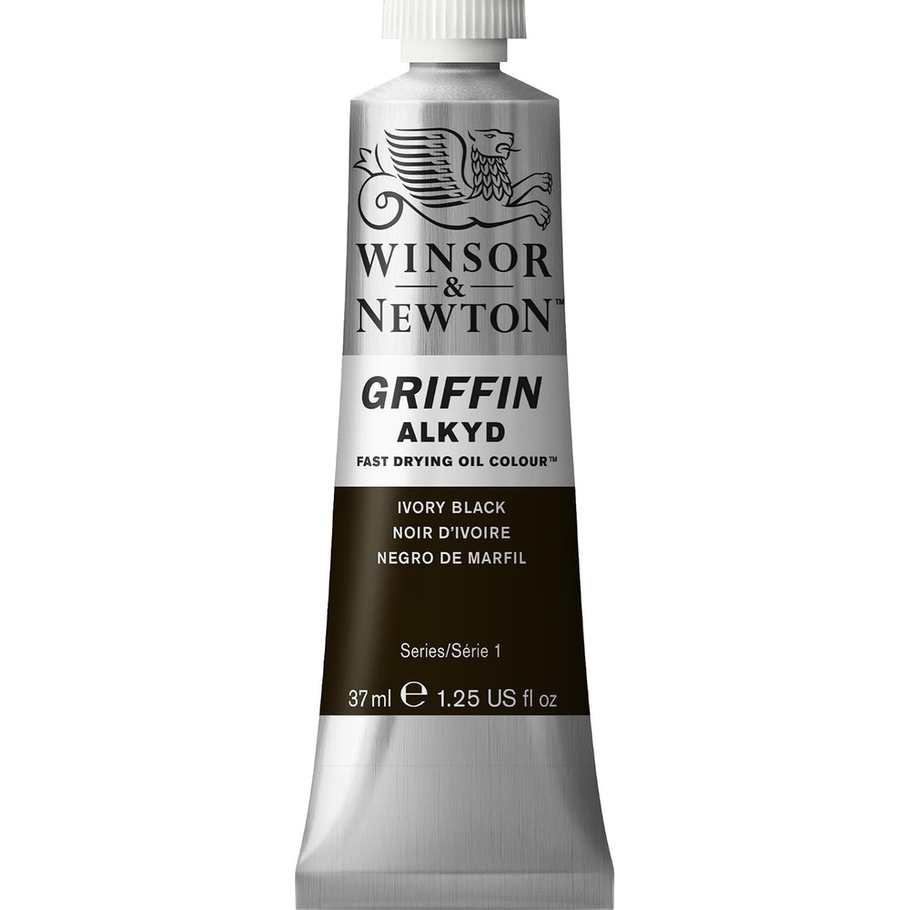 image:imageWinsor amp Newton Griffin Alkyd Fast Drying Oil Paint Perm Alizarin CrimsonIvory Black