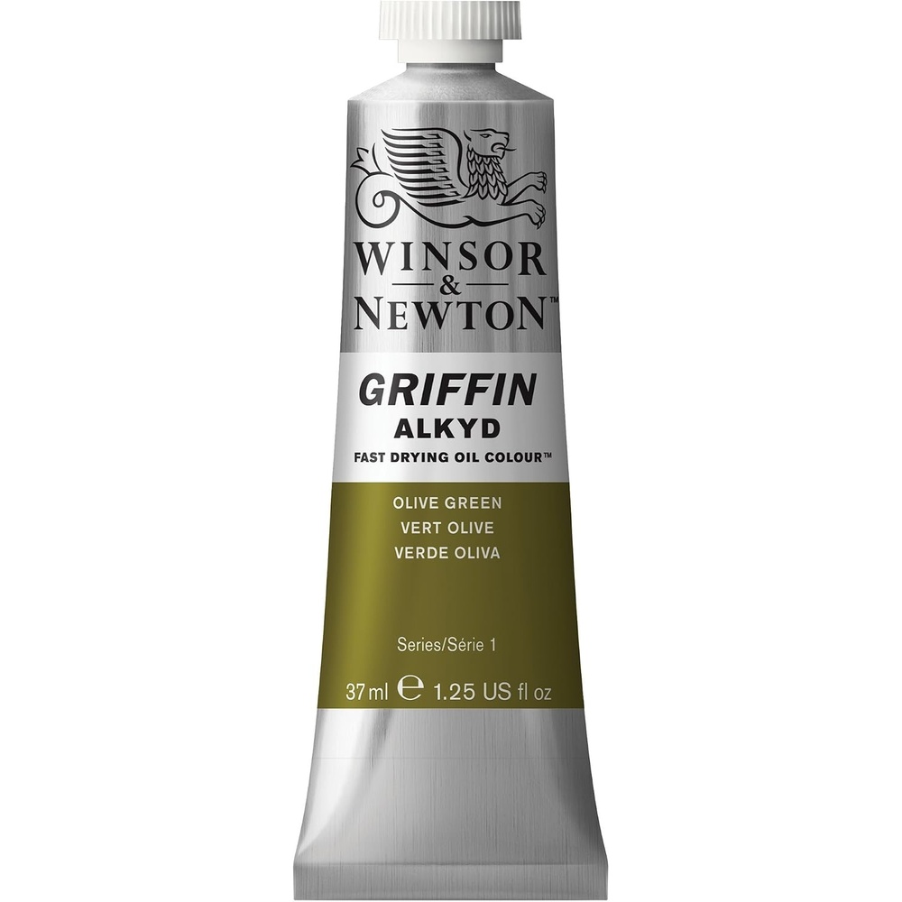 image:imageWinsor amp Newton Griffin Alkyd Fast Drying Oil Paint Perm Alizarin CrimsonOlive Green