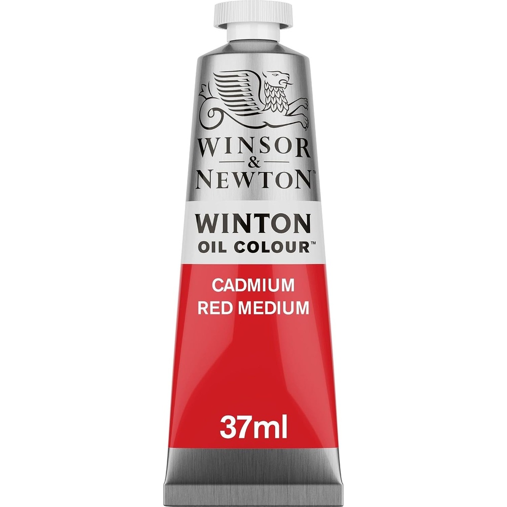 image:imageWinsor amp Newton Winton Oil Color 200ml Tube Titanium WhiteCadmium Red Medium
