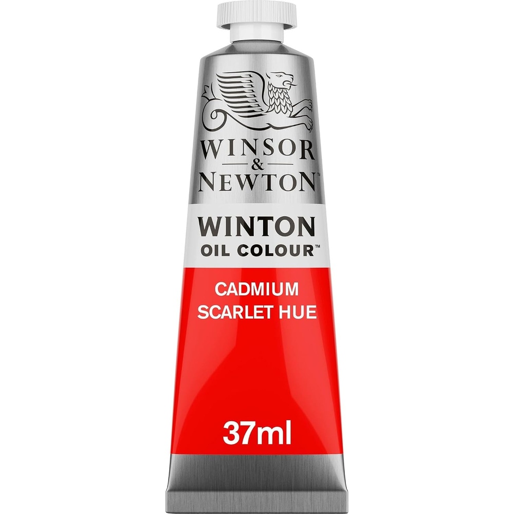 image:imageWinsor amp Newton Winton Oil Color 200ml Tube Titanium WhiteCadmium Scarlet Hue