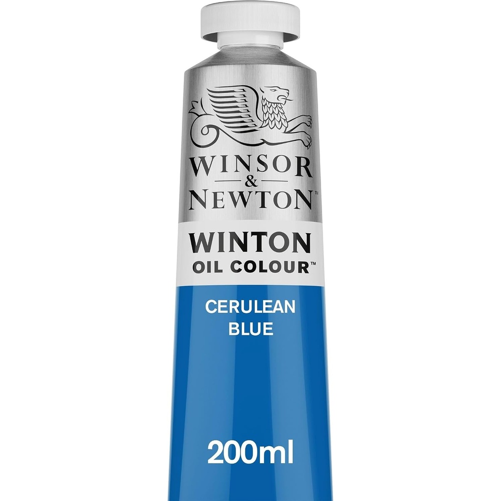 image:imageWinsor amp Newton Winton Oil Color 200ml Tube Titanium WhiteCerulean Blue