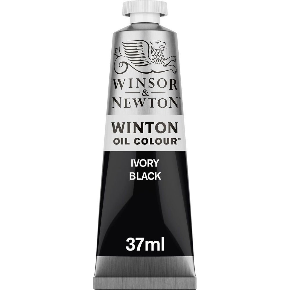 image:imageWinsor amp Newton Winton Oil Color 200ml Tube Titanium WhiteIvory Black