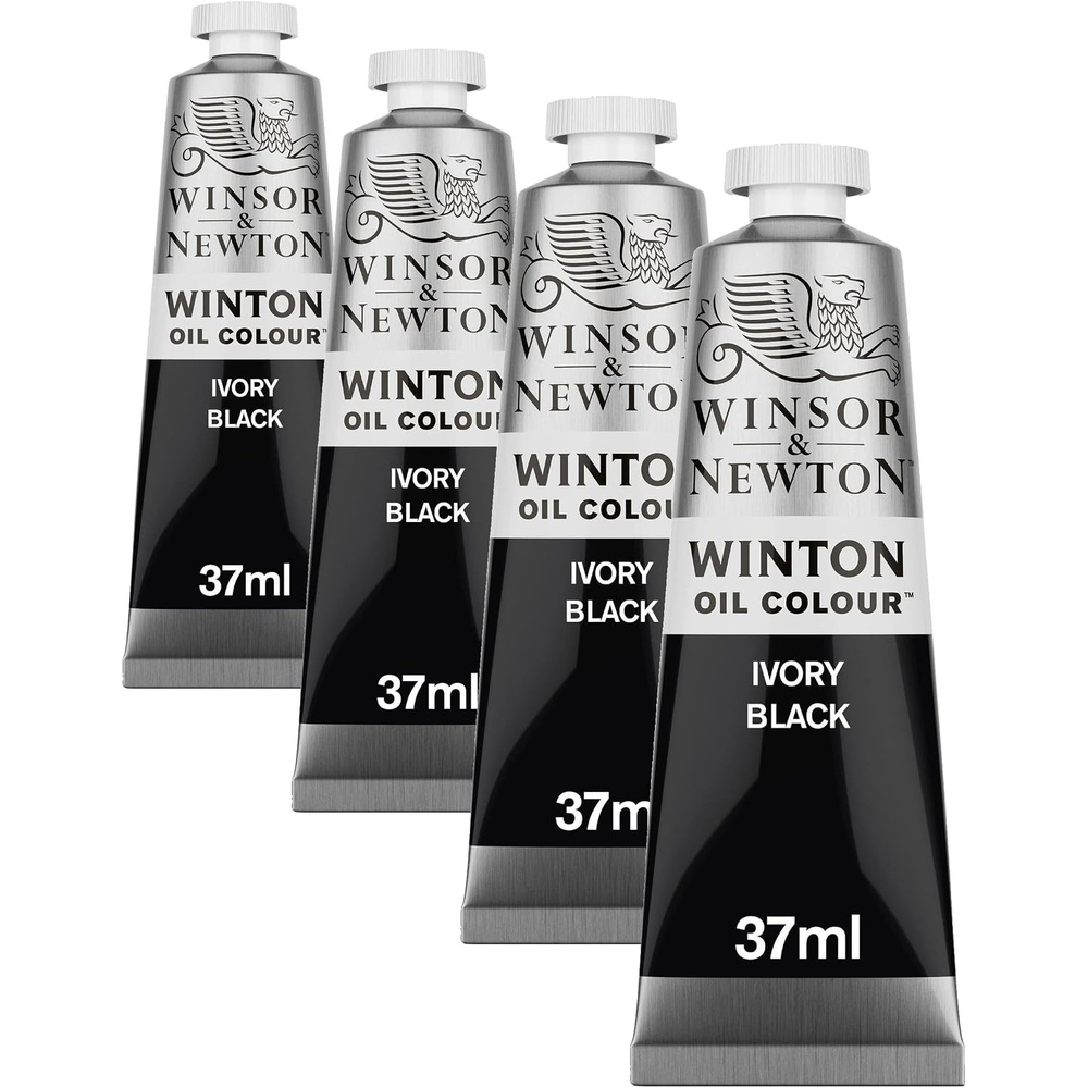 image:imageWinsor amp Newton Winton Oil Color 200ml Tube Titanium WhiteMarfil Negro