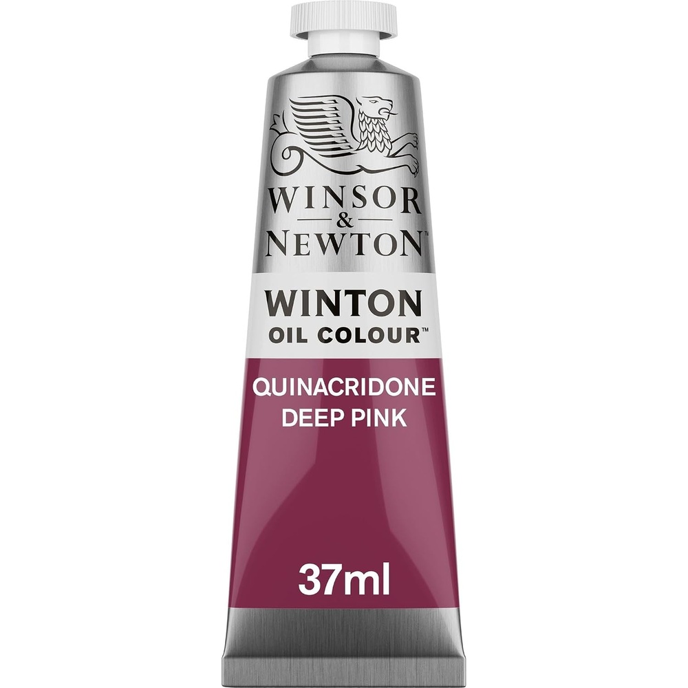image:imageWinsor amp Newton Winton Oil Color 200ml Tube Titanium WhiteQuinacridone Deep Pink