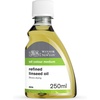 Winsor & Newton Cold Pressed Linseed Oil, 250ml (8.4-oz) Bottle(Refined Linseed Oil)