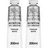 Winsor & Newton Winton Oil Color, 200ml Tube, Titanium White(Titanium White 2 Pack)