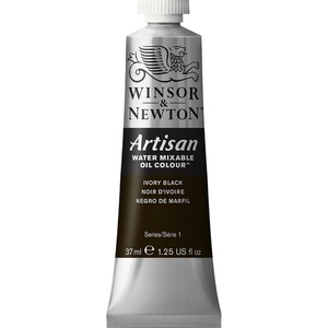Winsor & Newton Artisan Water Mixable Oil Colour, 1.25-oz (37ml), Magenta(Ivory Black)