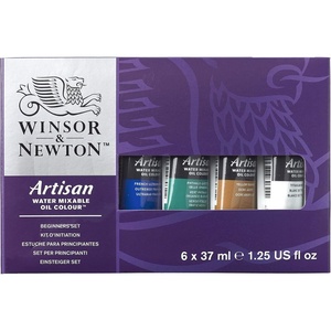 Winsor & Newton Artisan Water Mixable Oil Paint Set, 20 x 10ml Tubes(Beginners Set 6 x 1.25-oz)