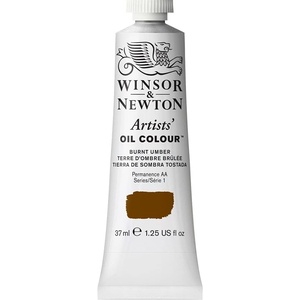 Winsor & Newton Artists’ Oil Paint, 37ml Tube, Burnt Sienna(Burnt Umber)