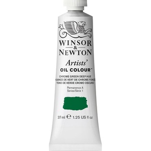 Winsor & Newton Artists’ Oil Paint, 37ml Tube, Burnt Sienna(Chrome Green Deep Hue)