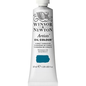 Winsor & Newton Artists’ Oil Paint, 37ml Tube, Burnt Sienna(Cobalt Turquoise)