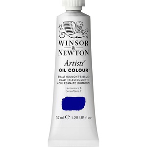 Winsor & Newton Artists’ Oil Paint, 37ml Tube, Burnt Sienna(Smalt (Dumont’s Blue))