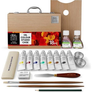 Winsor & Newton Artists’ Oil Paint, 37ml Tube, Burnt Sienna(Wooden Briefcase)
