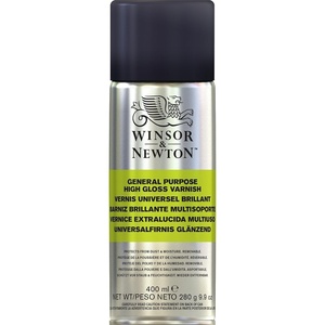 Winsor & Newton Professional Artists’ Gloss Varnish, 250ml Bottle(All Purpose Varnish  High Gloss)