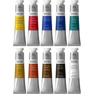 Winsor & Newton Winton Oil Color, 200ml Tube, Titanium White(10 Colours – Set of 20ml A Tubes)
