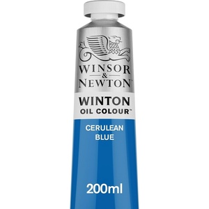 Winsor & Newton Winton Oil Color, 200ml Tube, Titanium White(Cerulean Blue)
