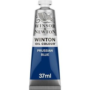 Winsor & Newton Winton Oil Color, 200ml Tube, Titanium White(Prussian Blue)